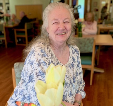 Caregiver And Resident Photo At Memory Care Facility - Marjorie House Memory Care Community